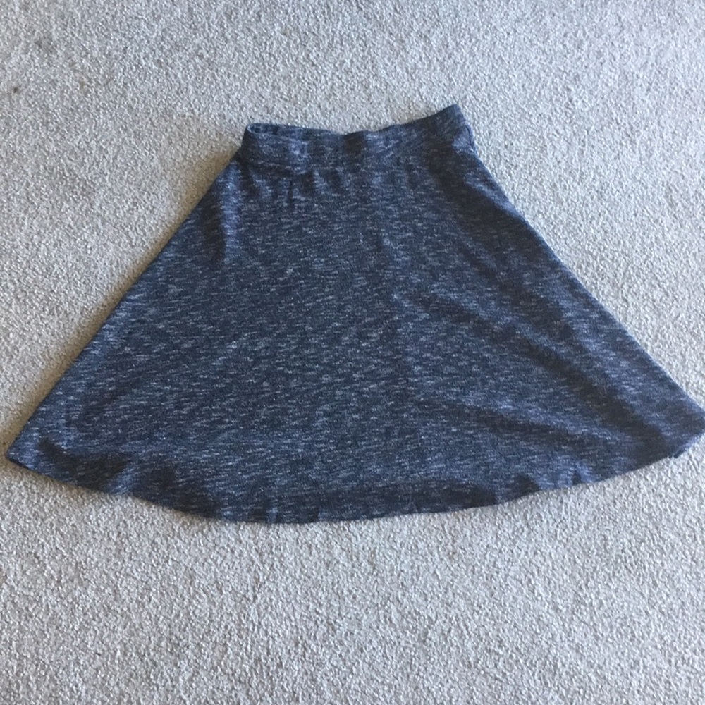 A line knee length skirt